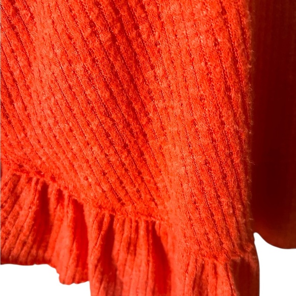 Maeve Vibrant Orange Cowl Neck Sweater SZ-M - Picture 2 of 8